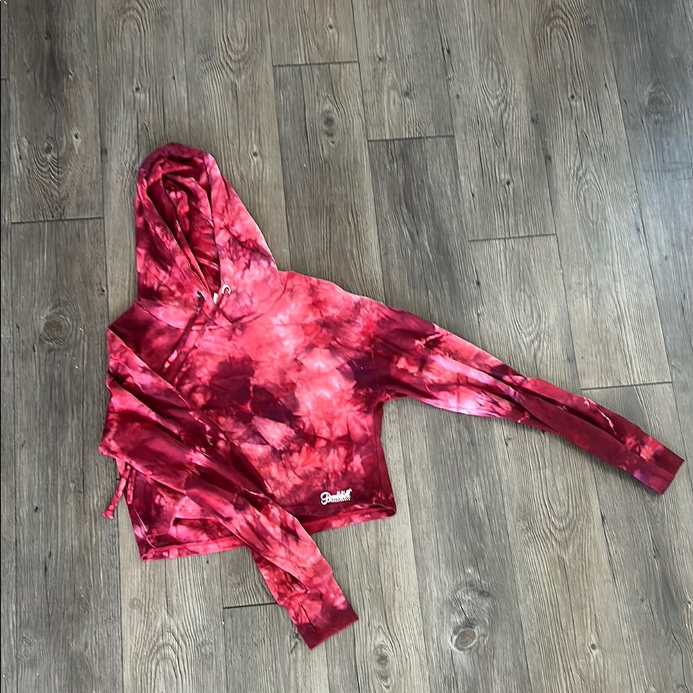 Pink Tie-Dye Hoodie by [Brand]